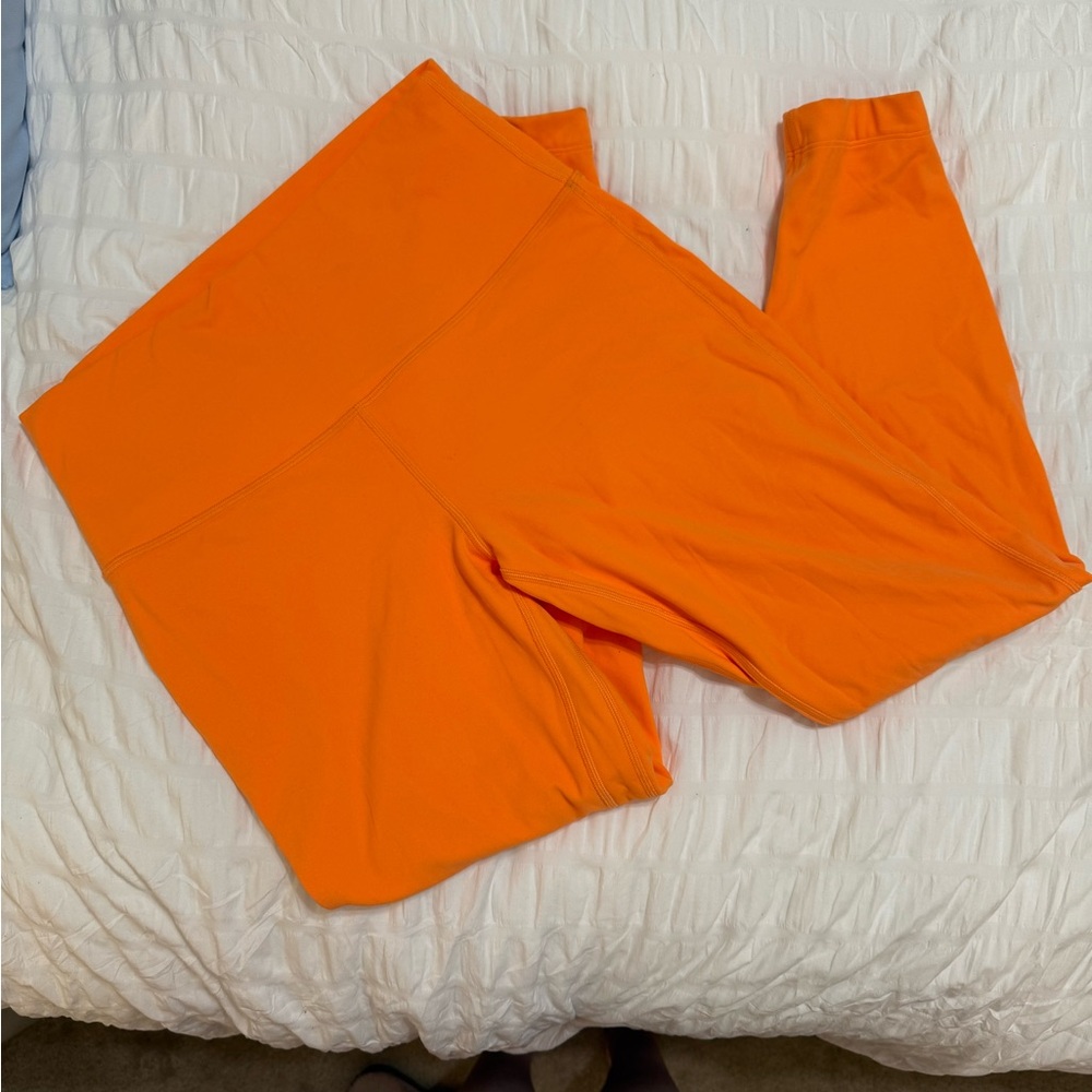 Lululemon Wonder Train Orange Leggings